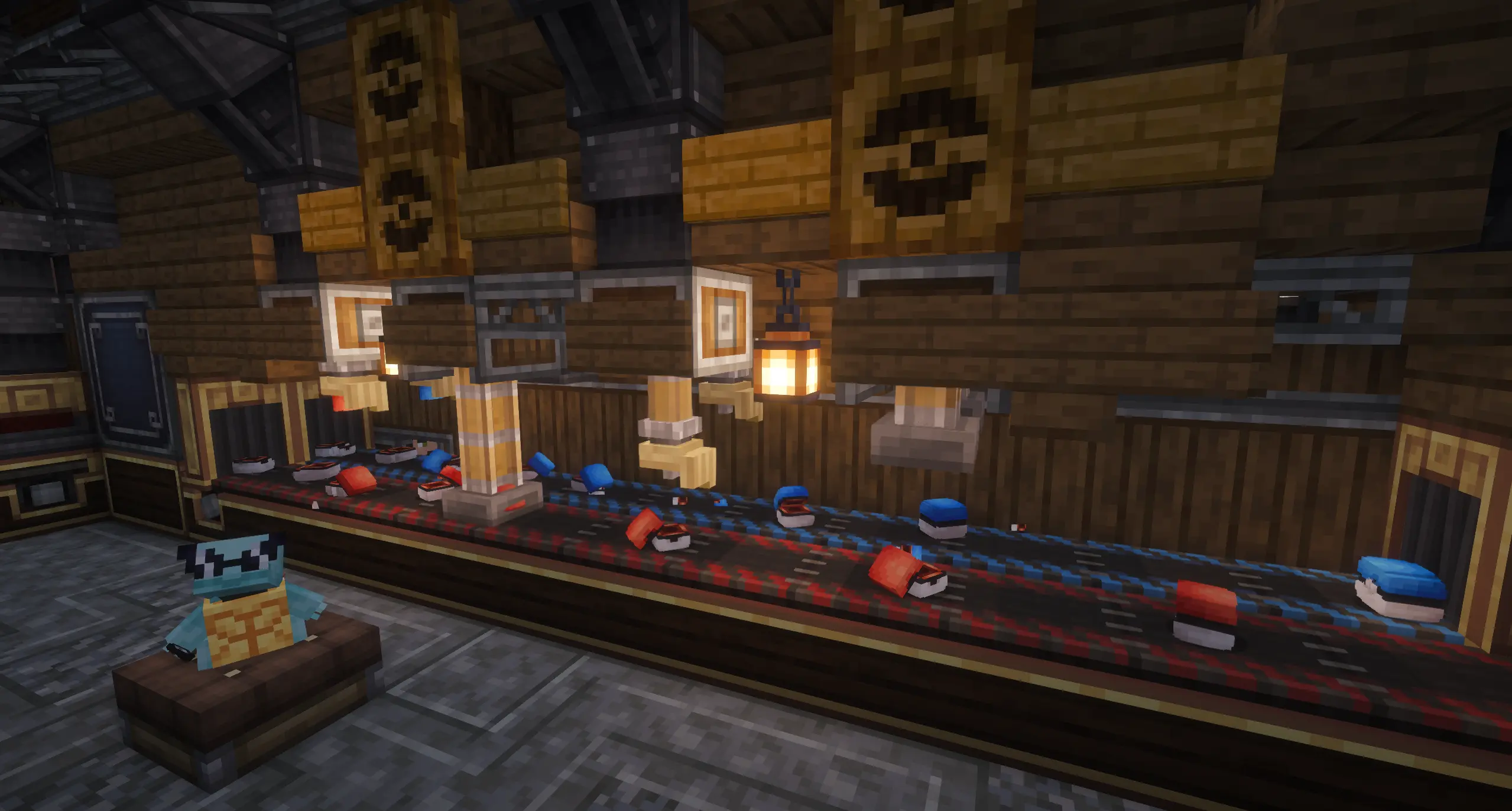 Pokeballs being crafted all in 3D