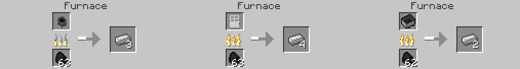 Thumbnail Smelt metal blocks back to Ingots