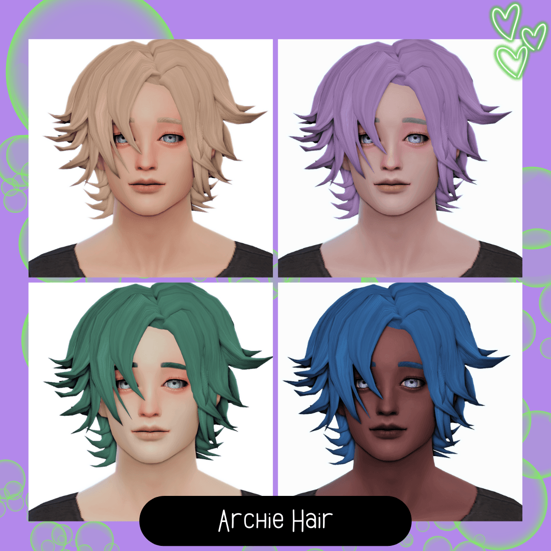 [JBTN] Archie Hair - The Sims 4 Create a Sim - CurseForge