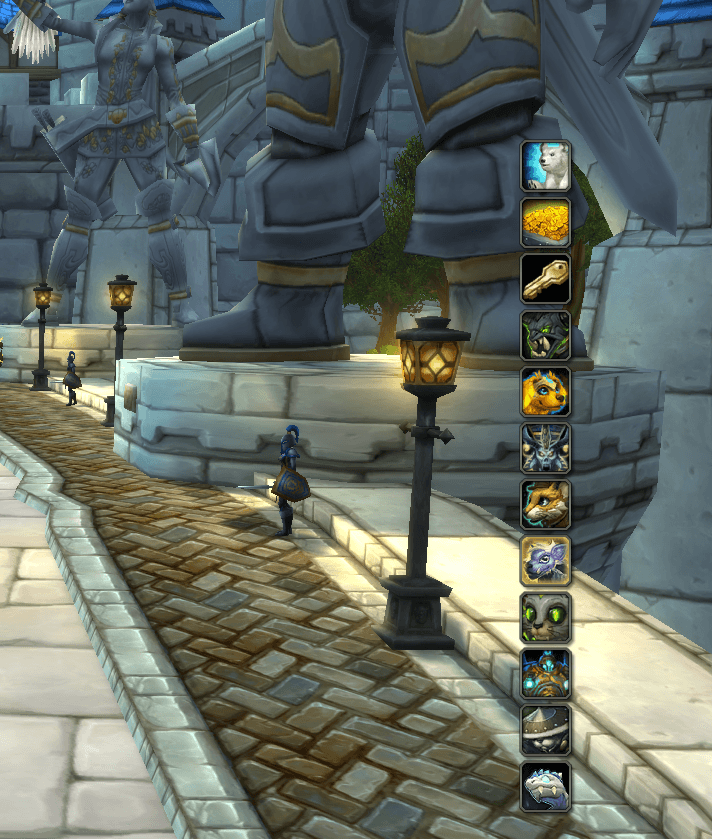 Clean interface and bars visible only when I search for them with the mouse