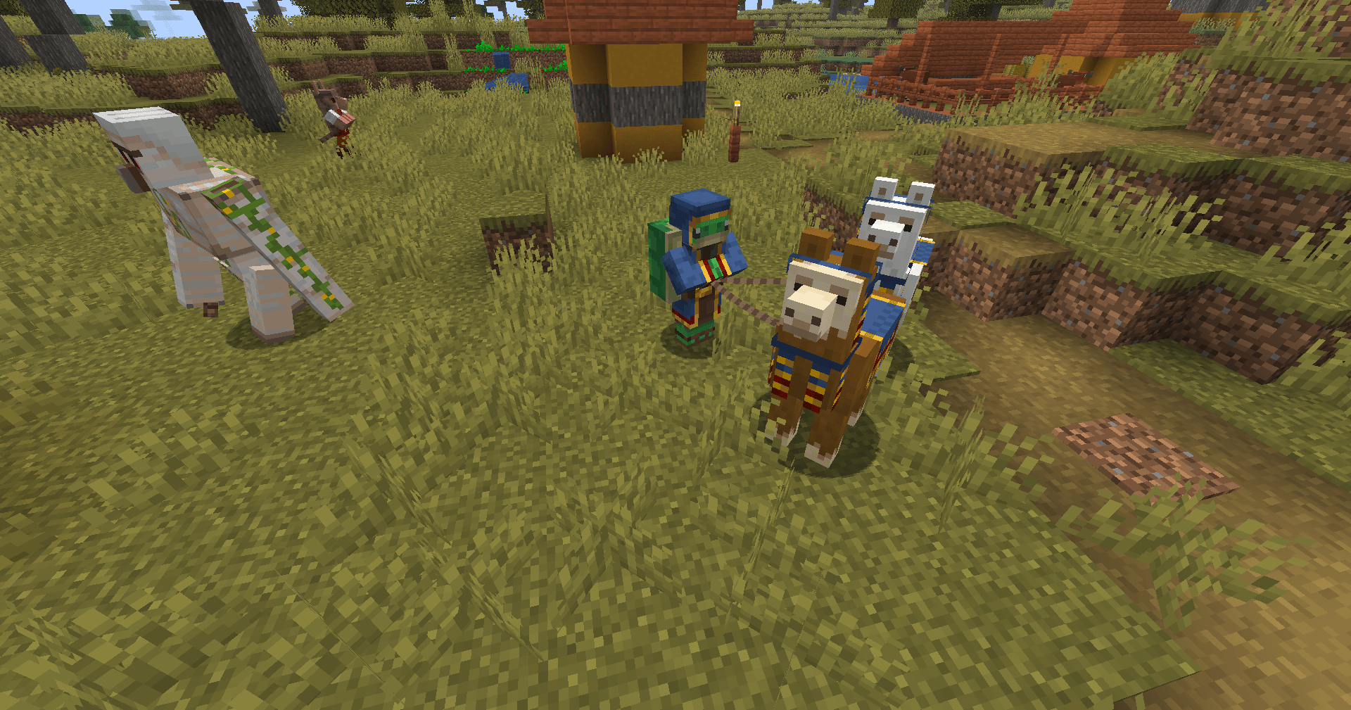Thumbnail A turtlelin wandering trader visits a dillolin village