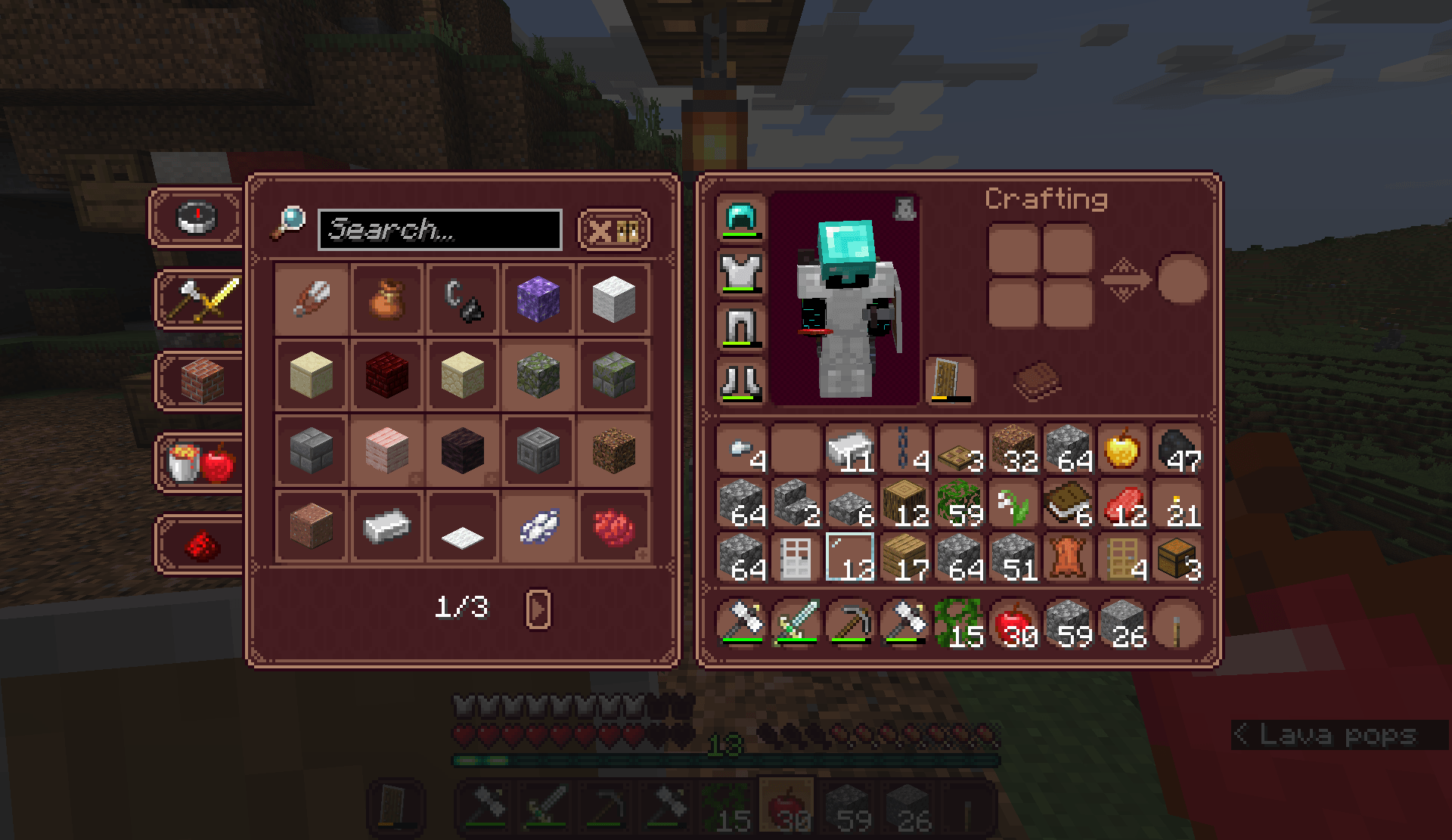 My inventory. I personally love the new GUI.