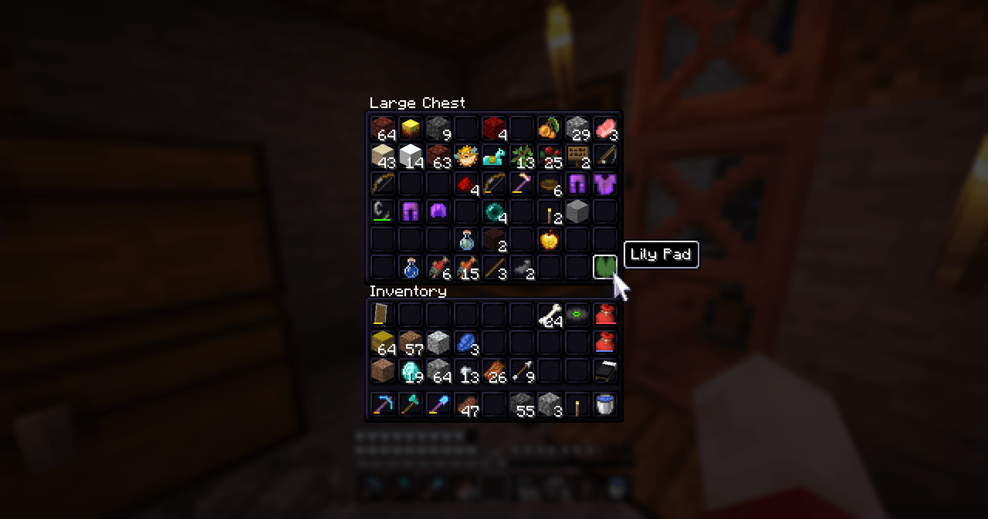 Another double chest full of items.