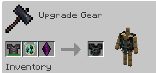 This item is craftable in a smithing table with a Netherite Chestplate, an Obsidian Gem, and a Warden's Heart, that has a 50% chance of being dropped by a warden