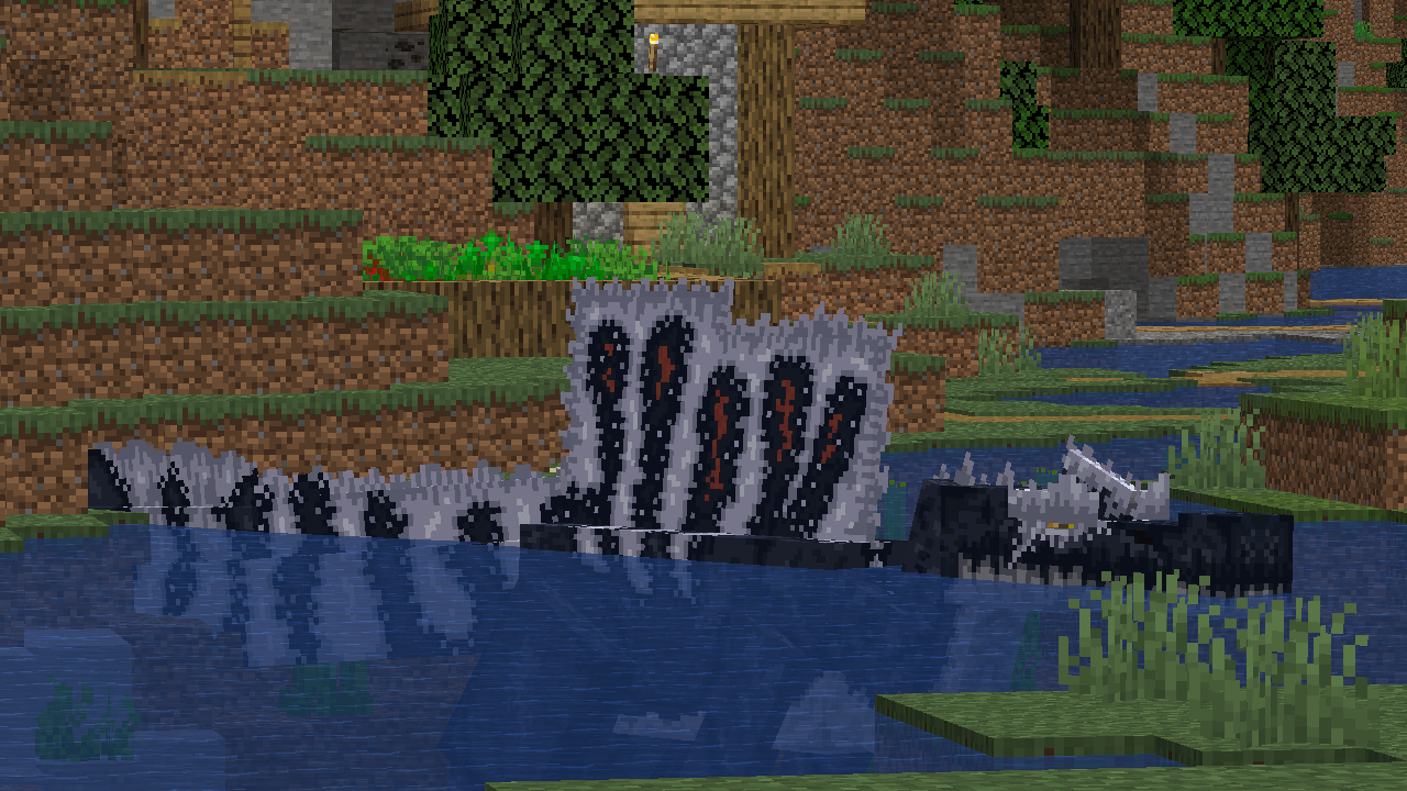 Oxalaia sighted in river near a village