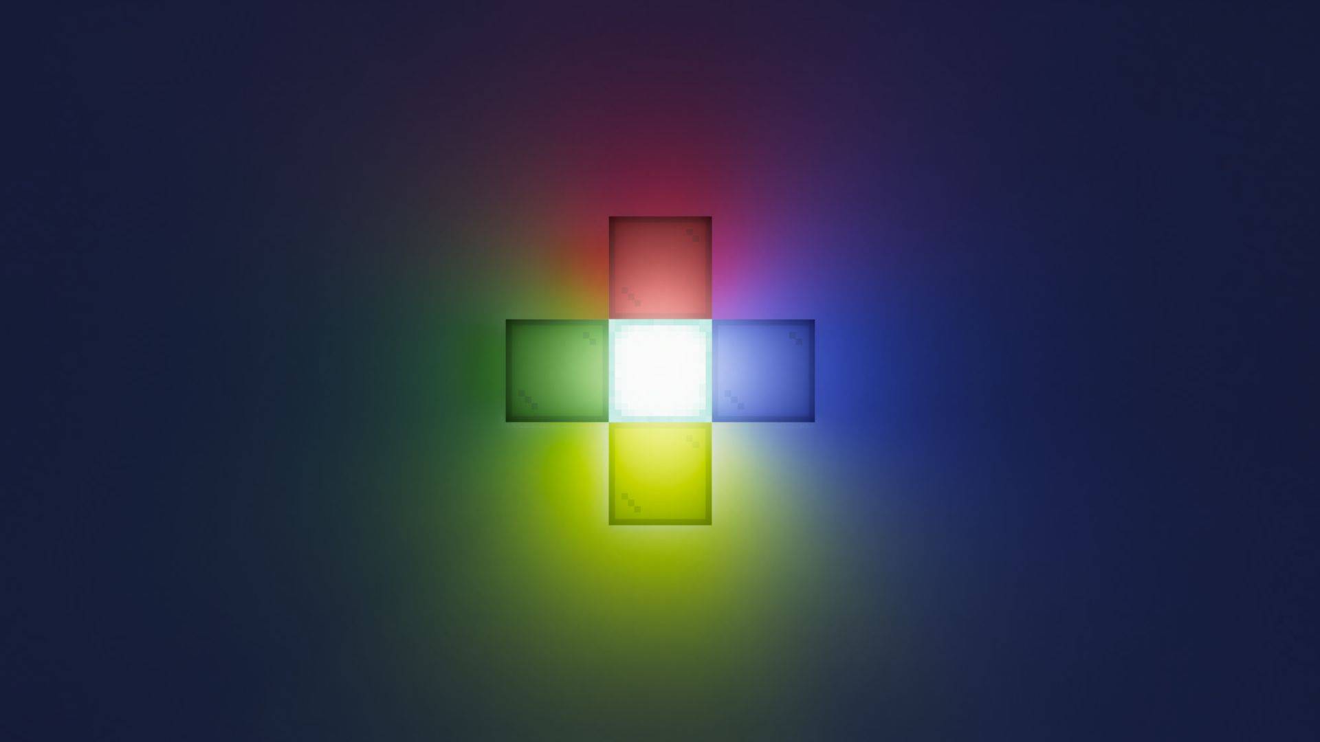 Thumbnail transmitted light tinting through colored stained glass with sea lantern as light source