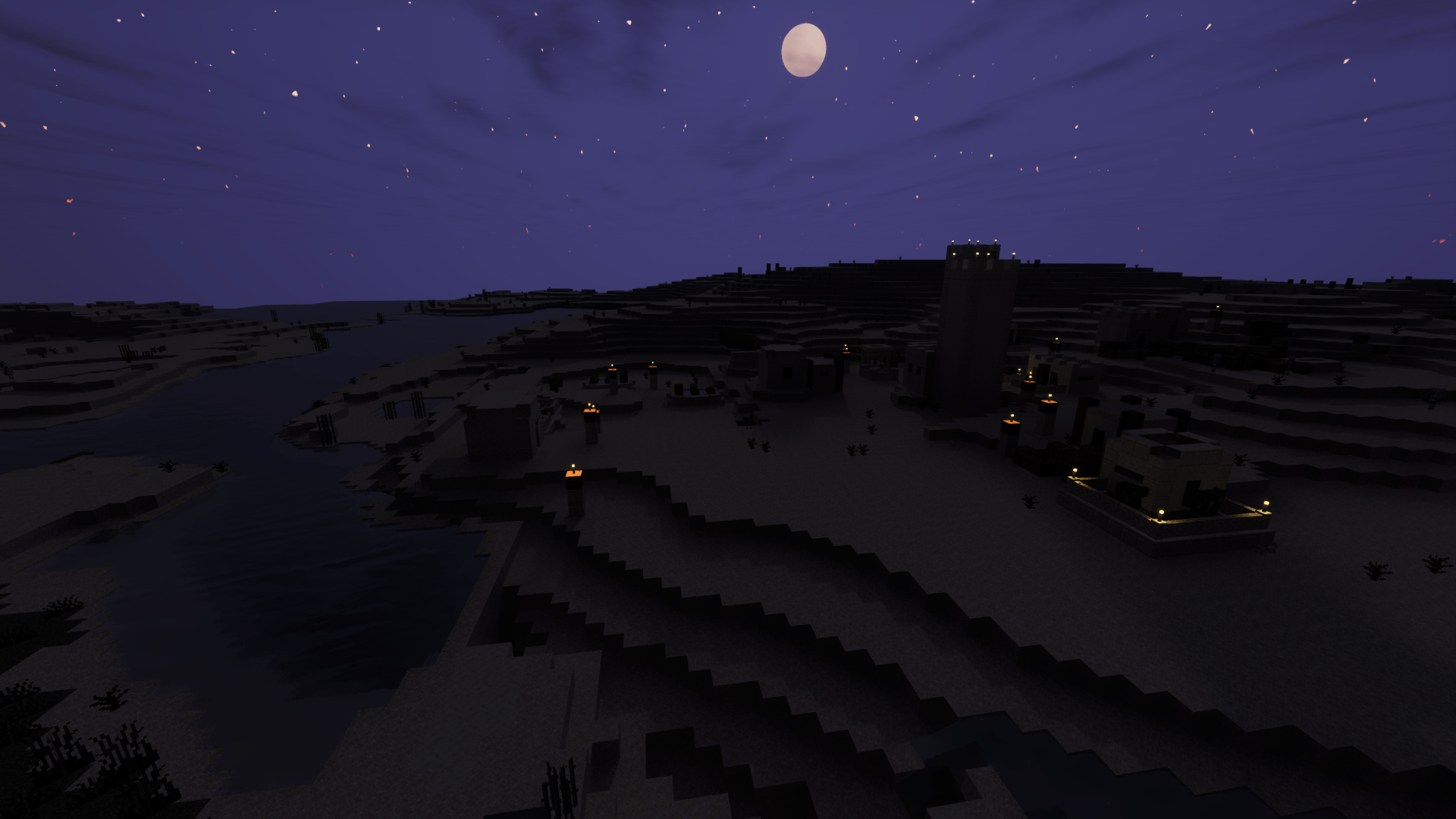 Thumbnail full moon and moonlight shadow