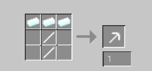 Thumbnail Snow Pickaxe Recipe
