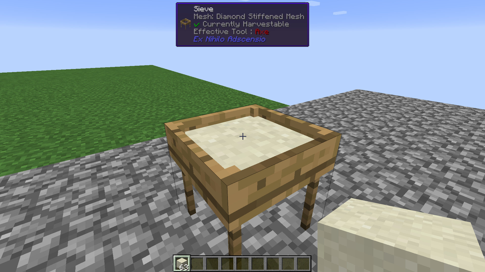 The core of the pack is the all new 1.10.2 mod Ex Nihilo Adscensio.