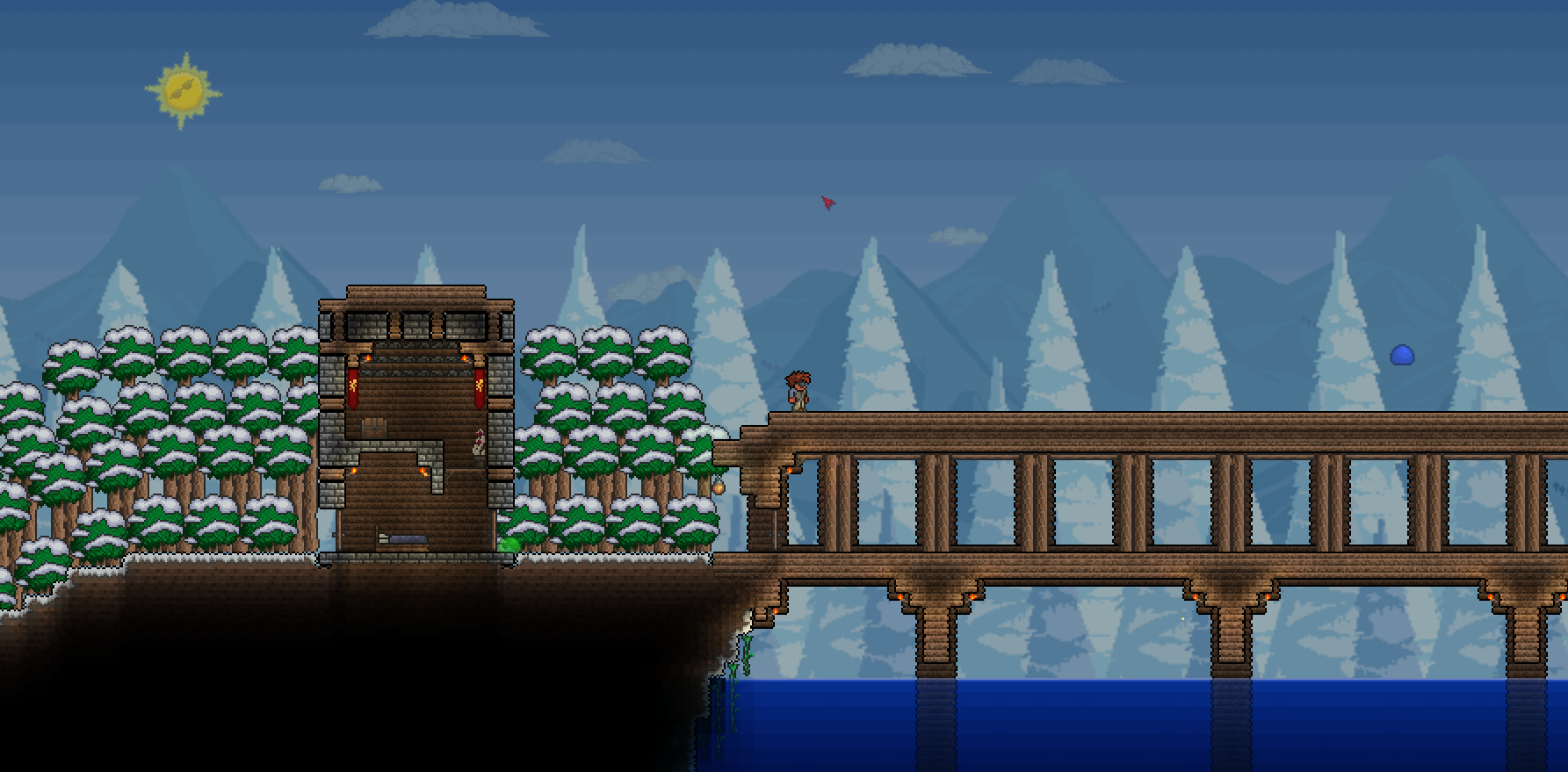 Gallery of Terraria Ice Cave Picture.