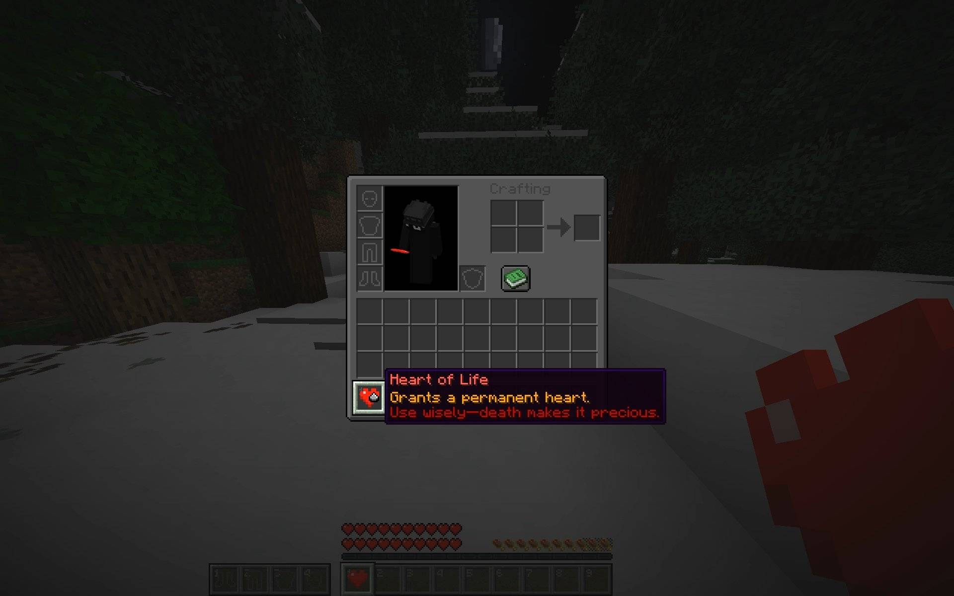 Custom Tooltip for the Heart of Life.