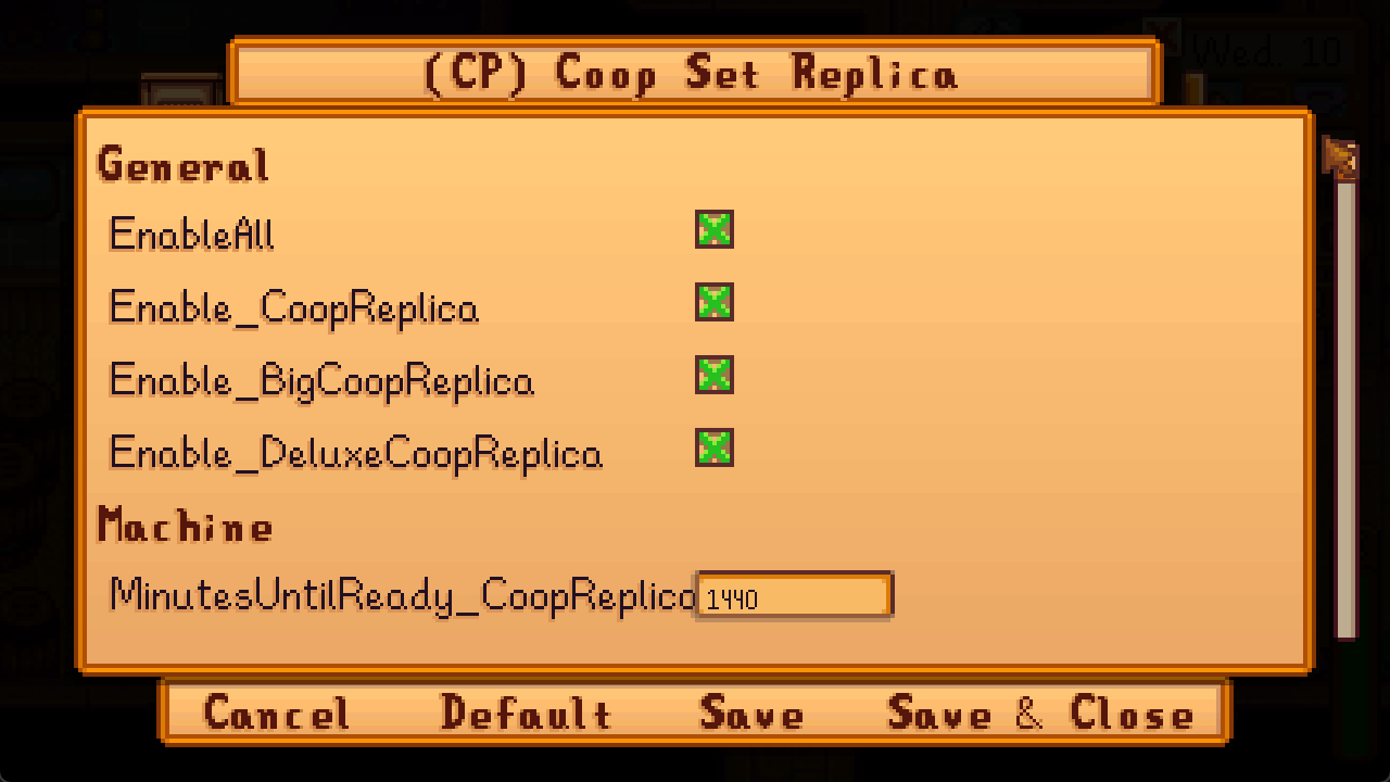 [CP] Coop Set Replica - Stardew Valley Mods - CurseForge