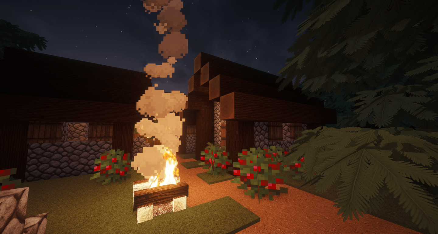 Thumbnail Campfire + Taiga Village - Complementary Unbound Shaders + Euphoria Patches