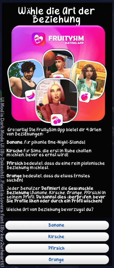 Art der Beziehung • Type of Relationship