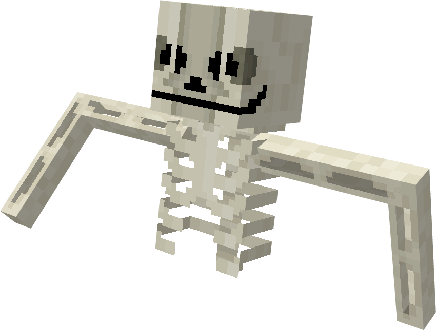 Thumbnail A skeleton crawling with two arms