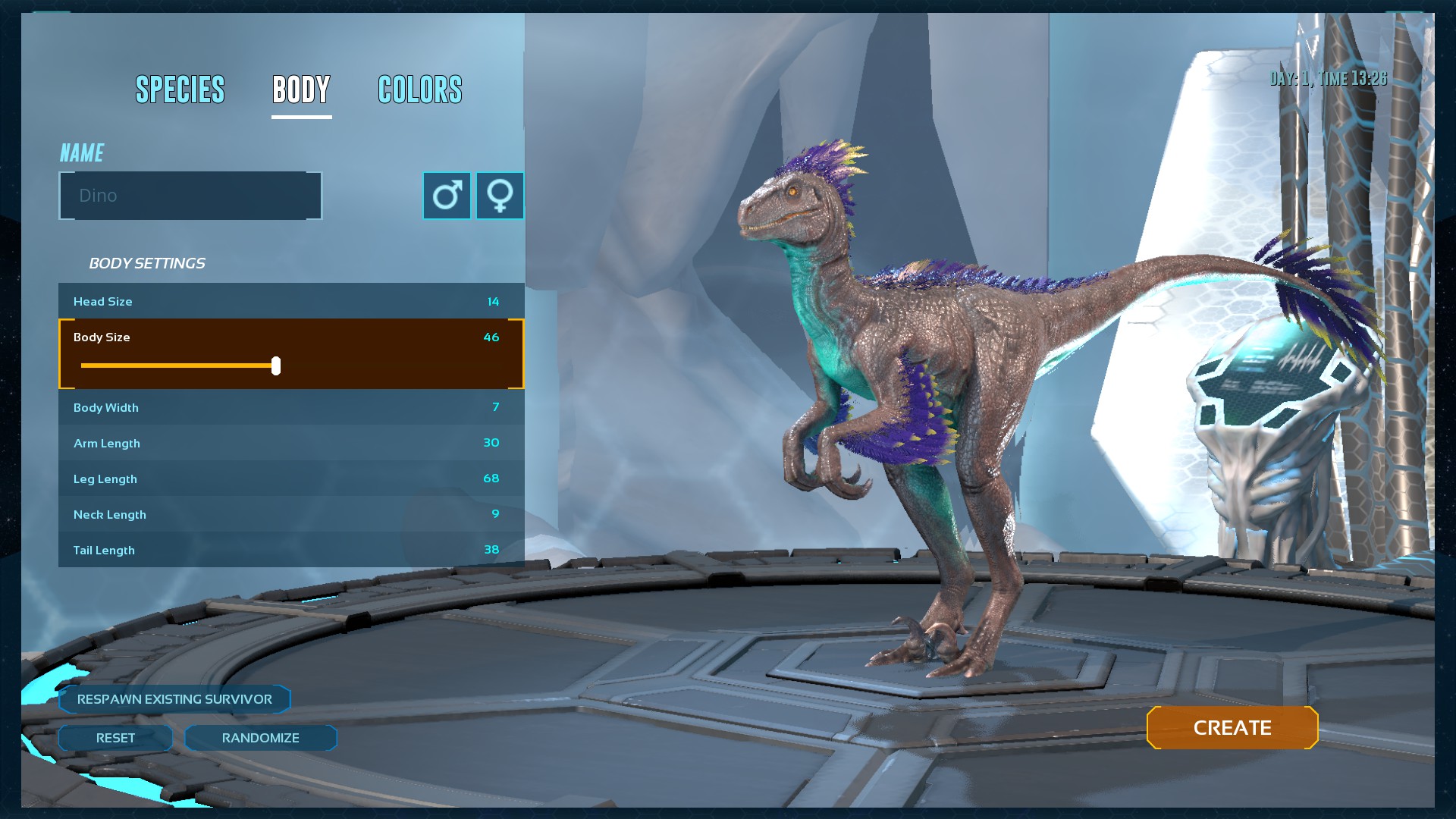 Customize dino