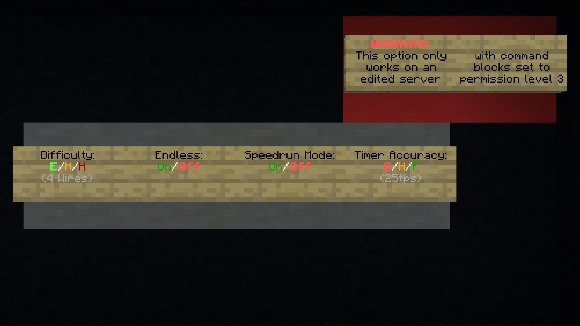 Where you change your options to play however you want