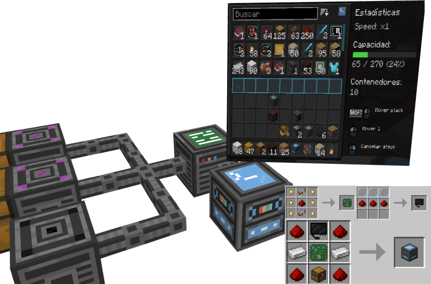 Thumbnail Indexer Manager. When you open it, a UI displays all the items connected to the system, allowing you to withdraw them directly into your inventory.