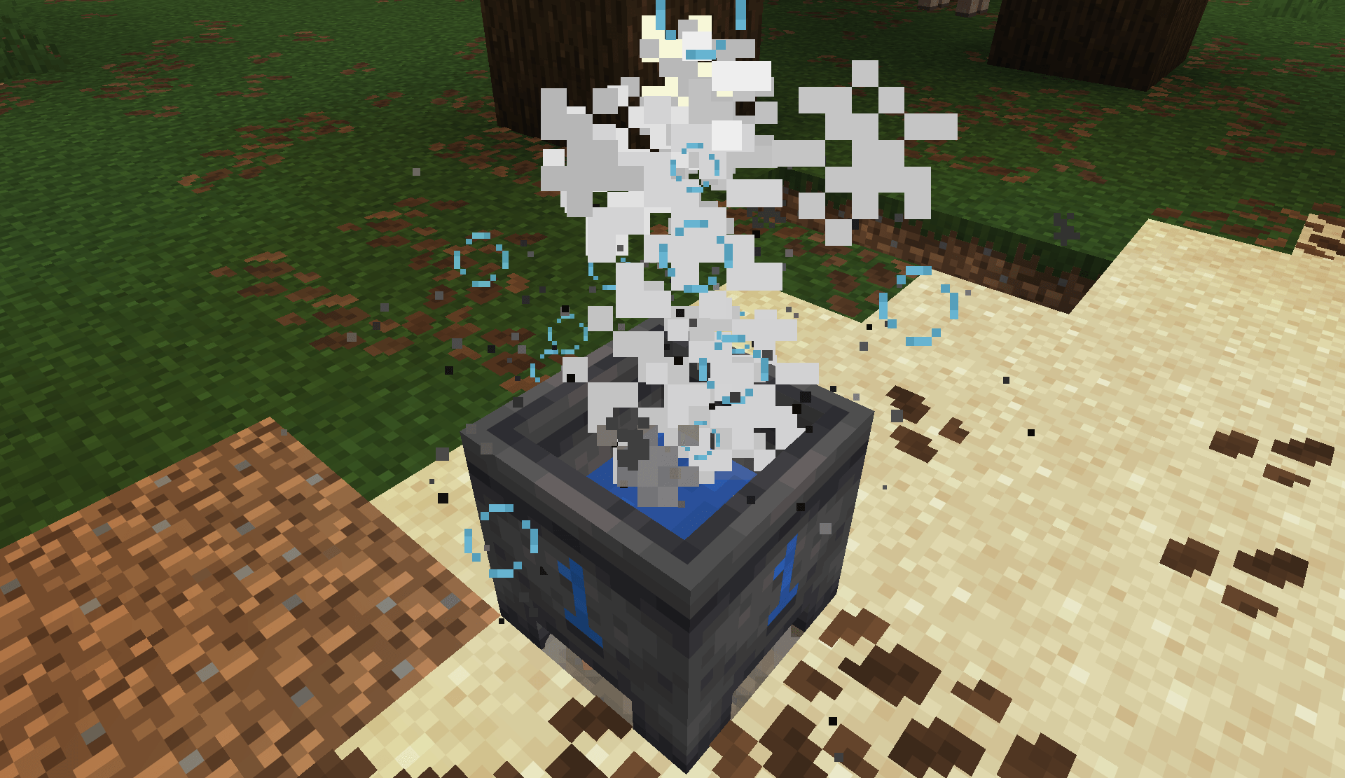 A boiling cauldron