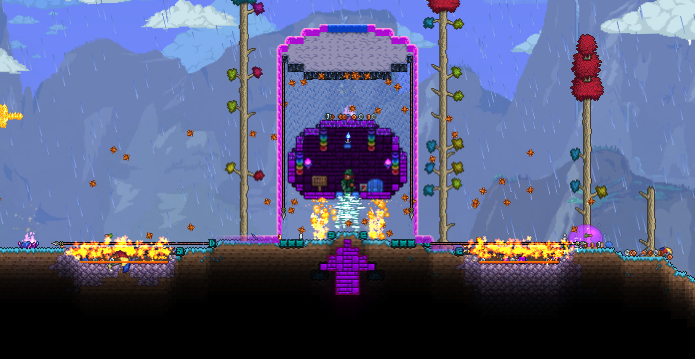 Some terraria arena design :)  Terraria house design, Terrarium, Terraria  house ideas