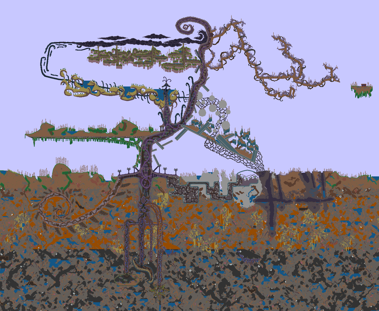 Silver Stem Biome Tower overview