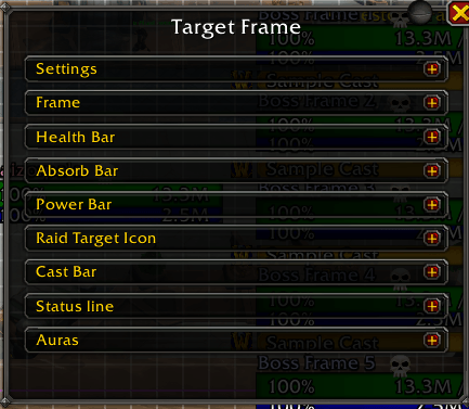 Thumbnail Target Frame setting