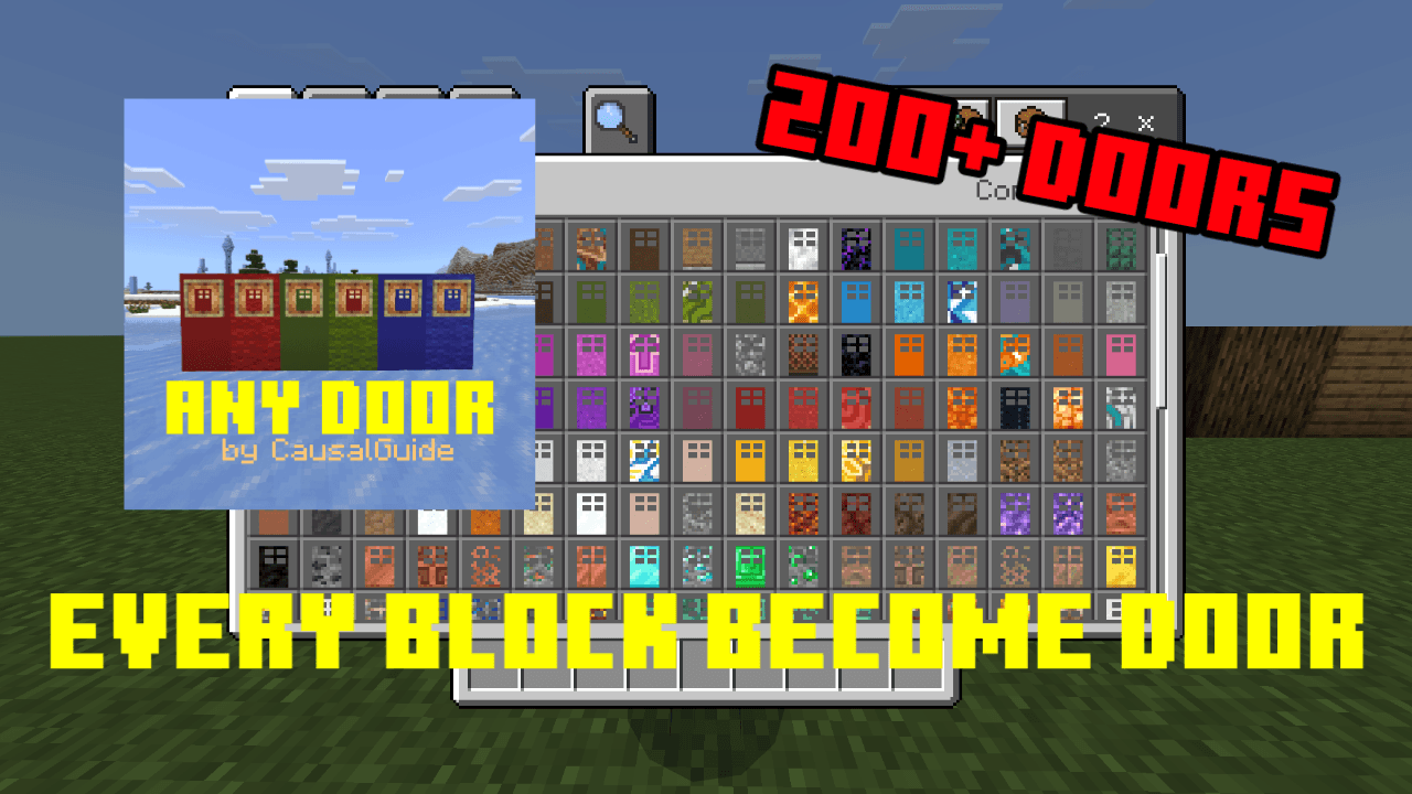 Any Door | Achievement Friendly! - Minecraft Bedrock Addons