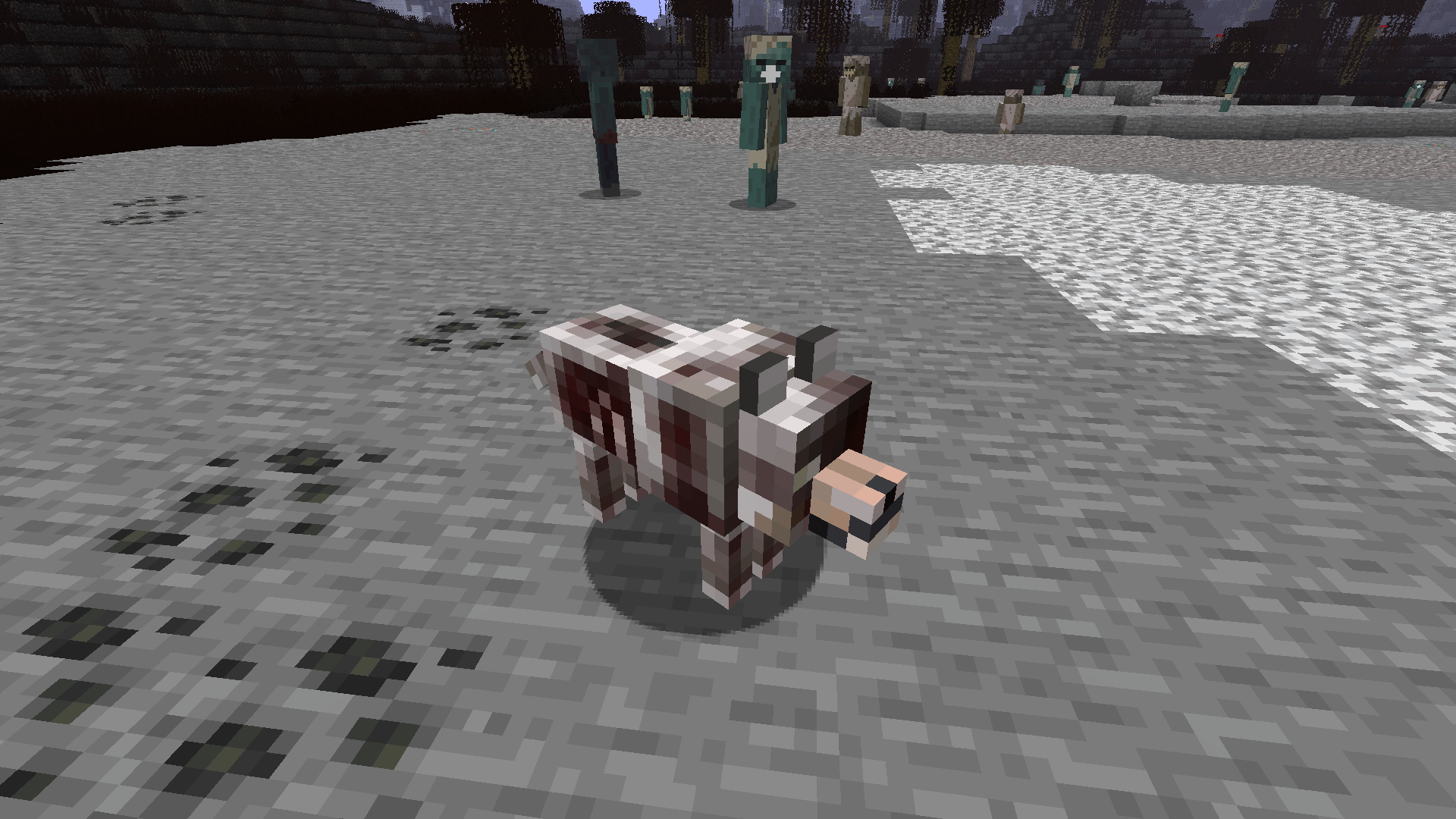 an undead wolf variant during the day