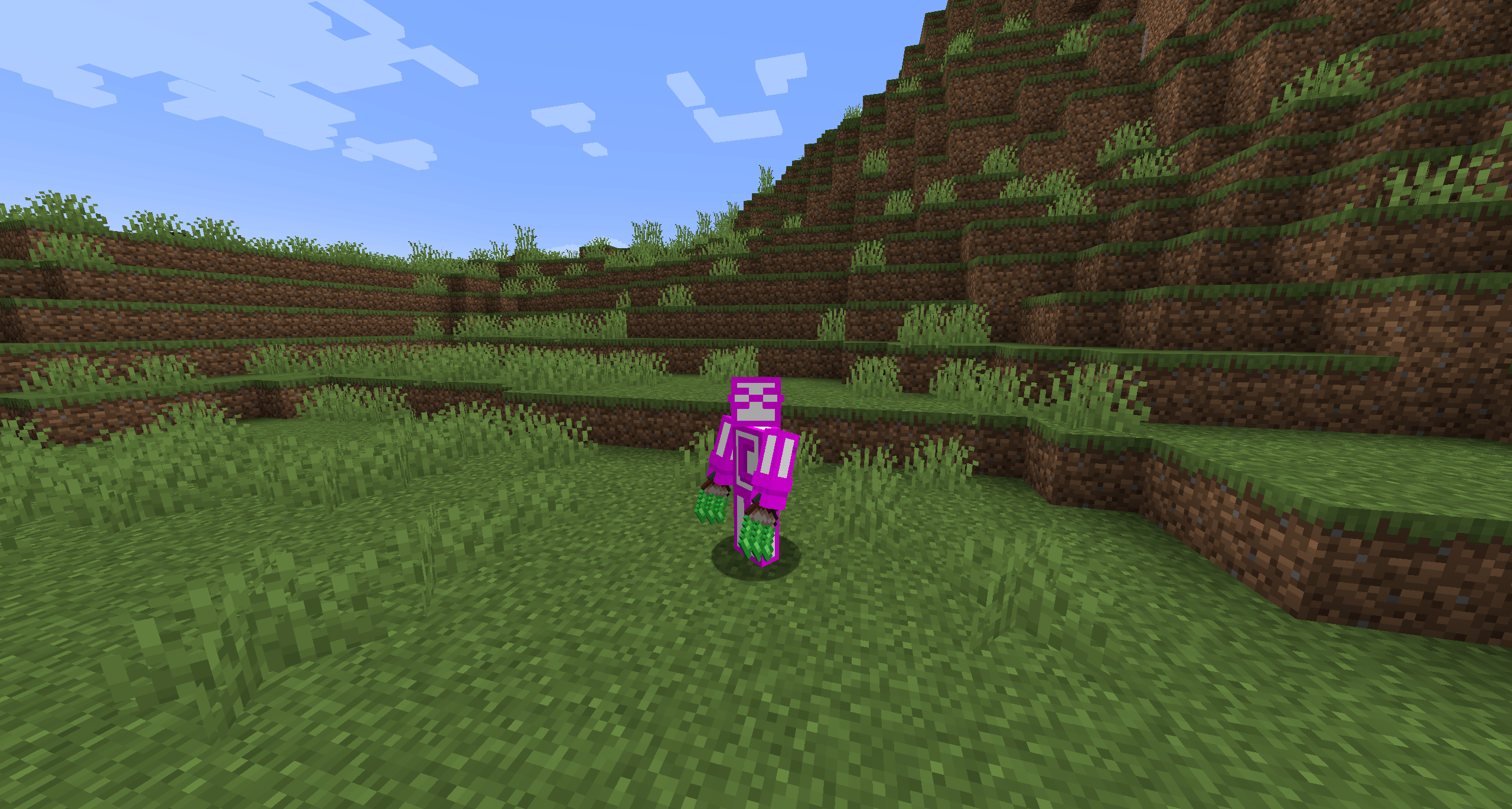 Thumbnail Sniffer Claws are a cross between a shovel and daggers. They can be used to mine most dirt blocks, and can be used as a weapon in both hands. It can also be used as a brush.