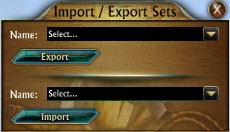 DT Import/Export Window