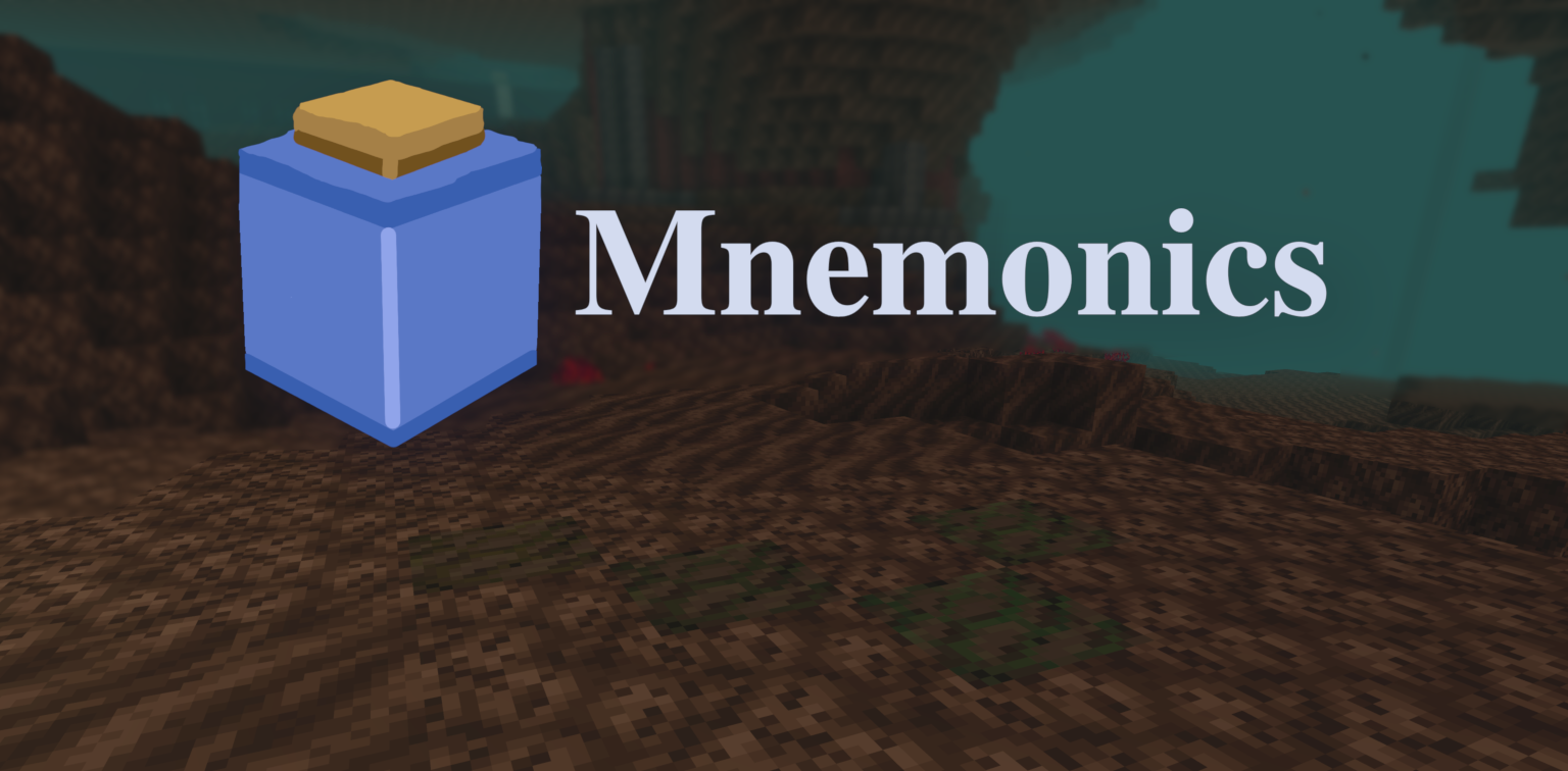 It's the Mnemonics banner! A deposit of fossils are visible in a soul sand valley.