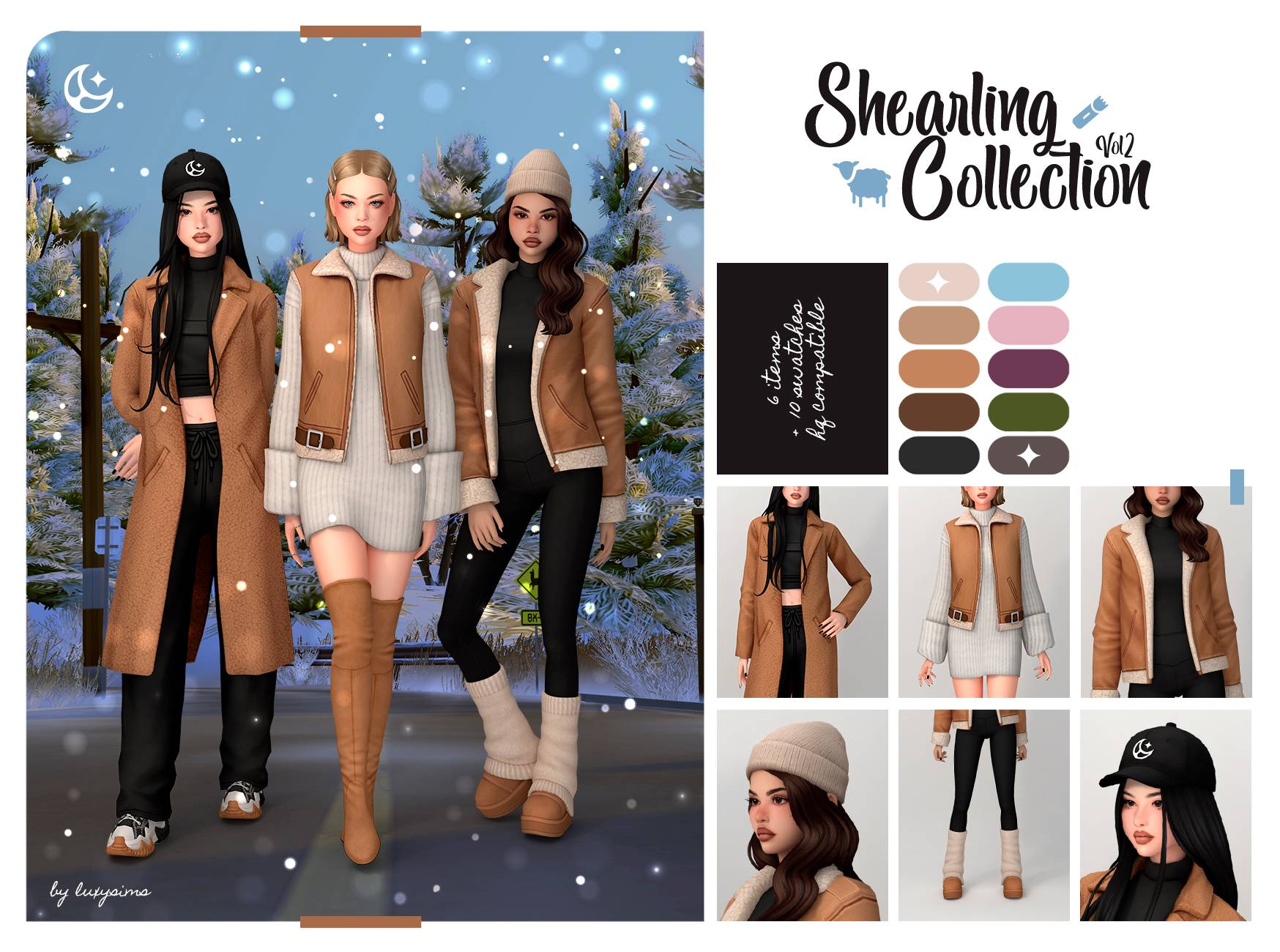 Medium Jacket - Shearling Collection II - The Sims 4 Create a Sim
