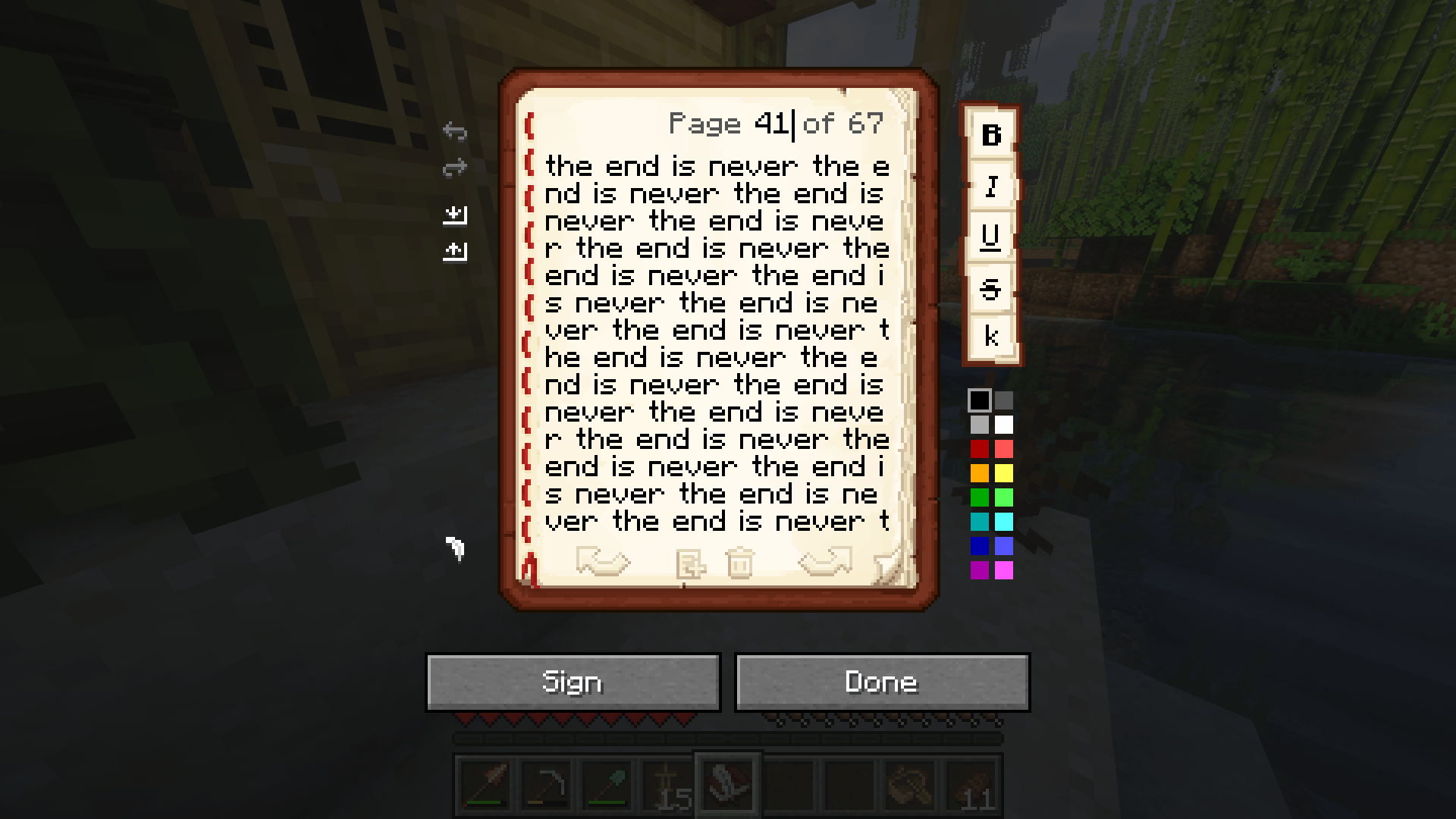 Thumbnail Navigating long books is easier than ever, just click on the page number!