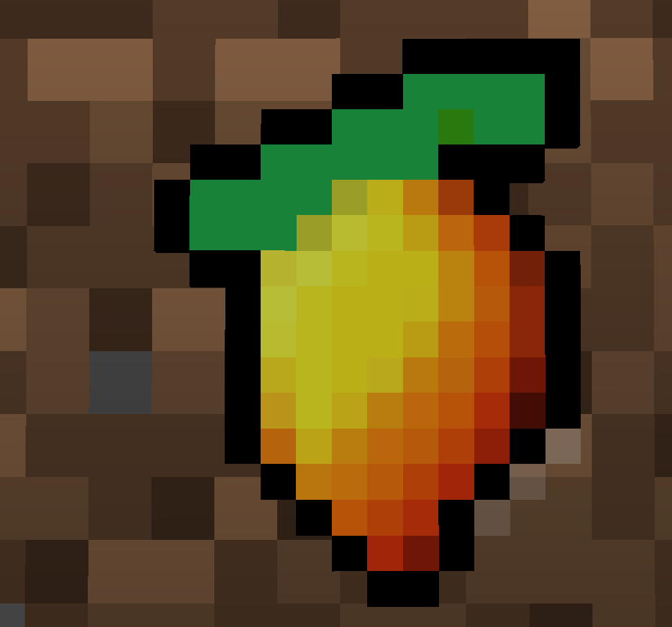 The base item is bread, but it's retextured to a mango.