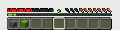 The v2.0 health bar in game