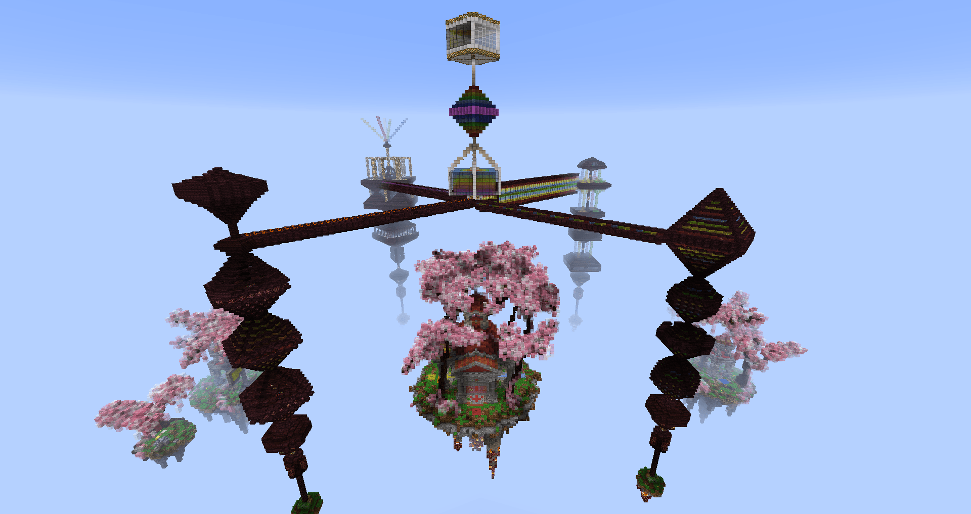 Picture 2: I dont have a Idea what happend with the World, but someone or something have attacked the Lucky Block Battles World!!