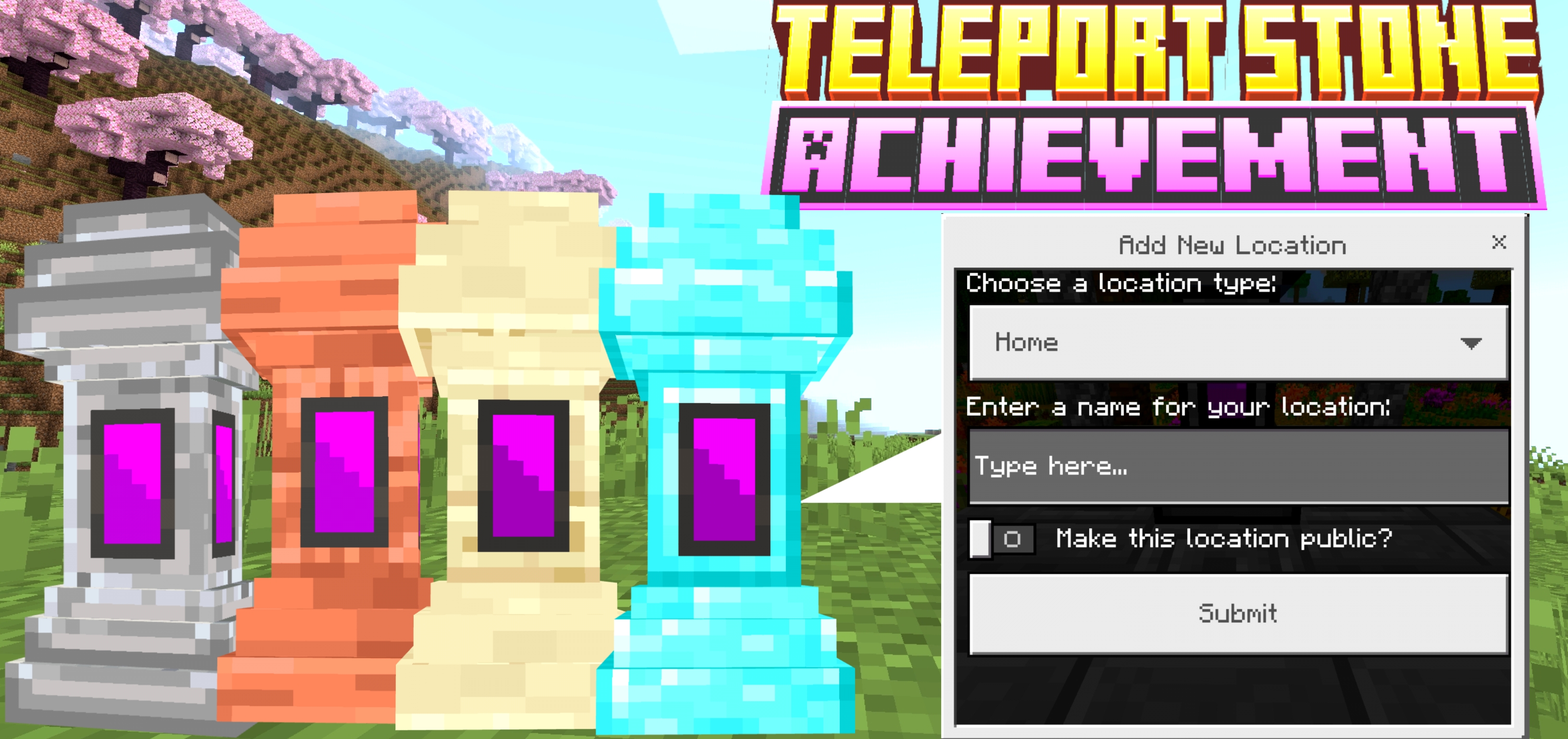 تحميل مود حجر النقل الفوري لماين كرافت