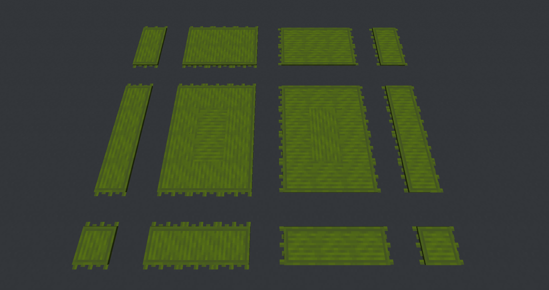 Thumbnail Bi-directional rugs, showing the ability to make patterns