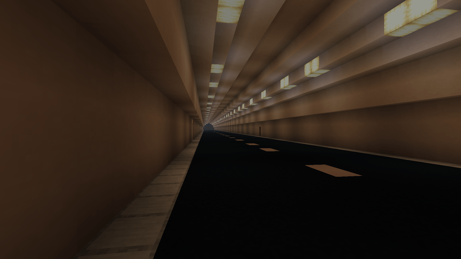 A Tunnel with Doors that lead to most of the levels in this map