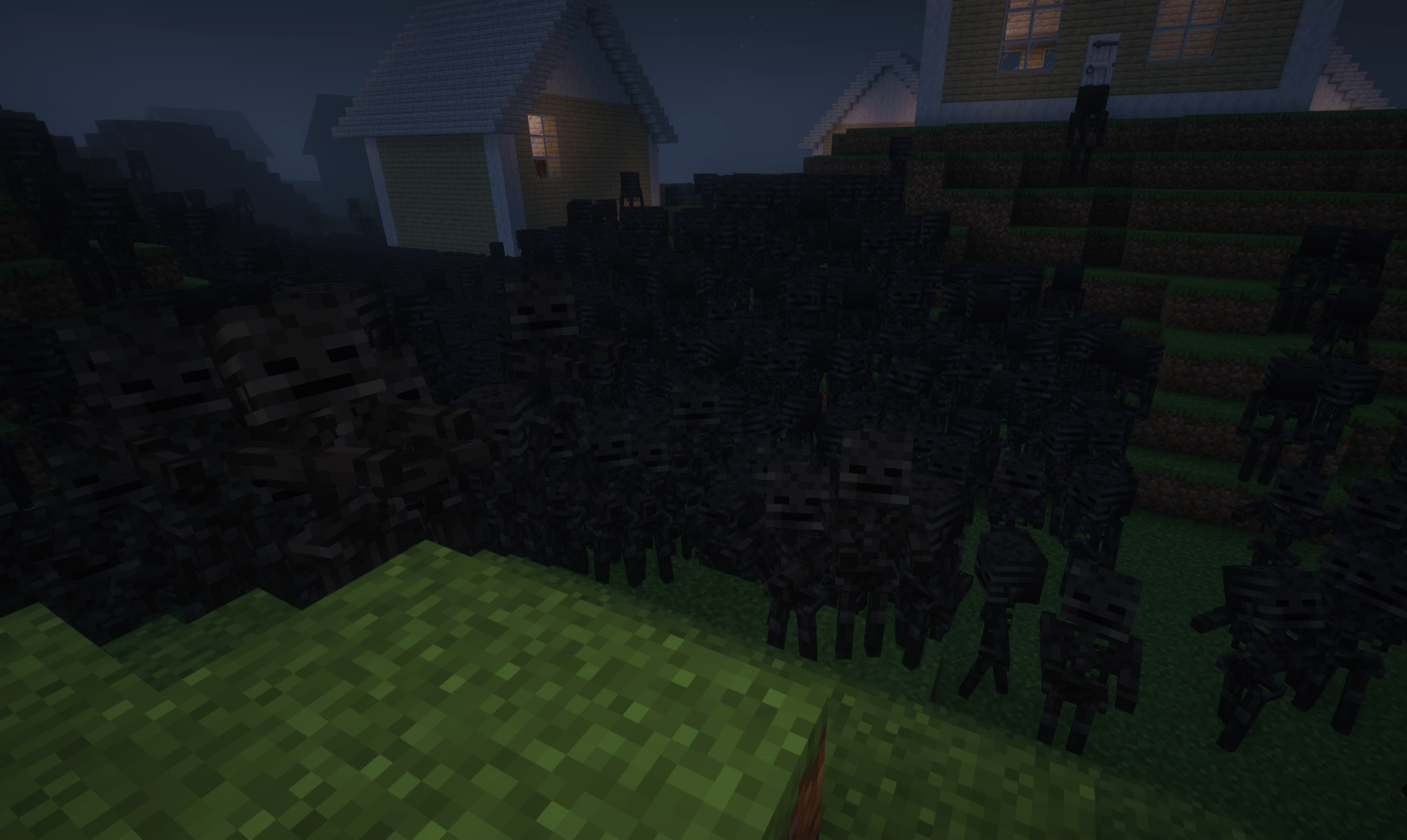 Thumbnail During the night in Level 94, parts of the area will be infested with monsters, so you better get inside a house before it's too late.