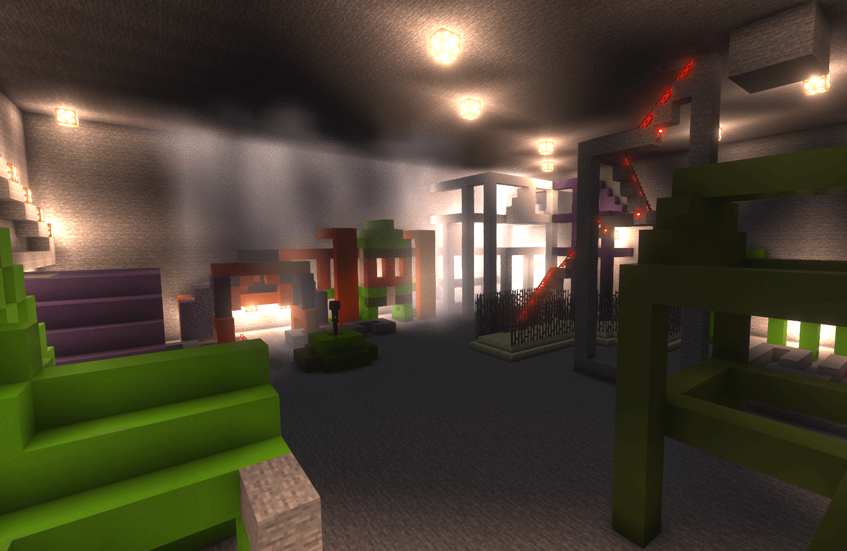 Thumbnail This is Part Two of The Castle, where your goal is to locate and step on the pressure plate in the middle of the room. Then, you need to survive the monster and wait long enough for a minecart to spawn. Go in the minecart, and ride the fun roller coaster.