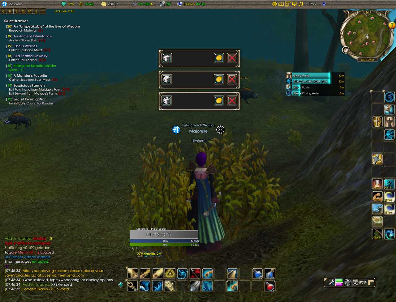 <p>Here I have some Roll Frames in the top center of my screen.</p>