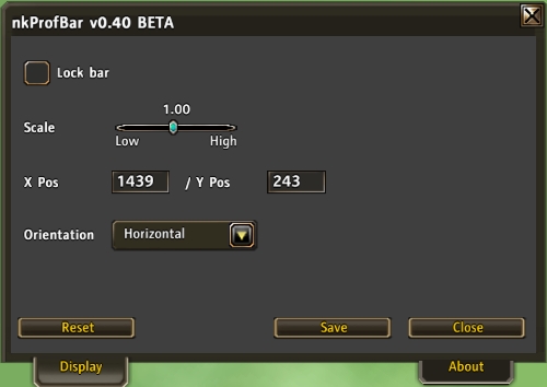 <p>Configuration pane</p>