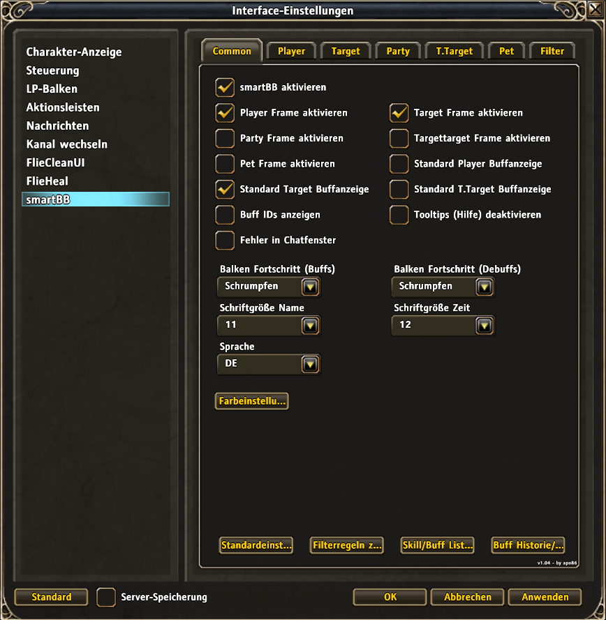 smartBB config frame 1