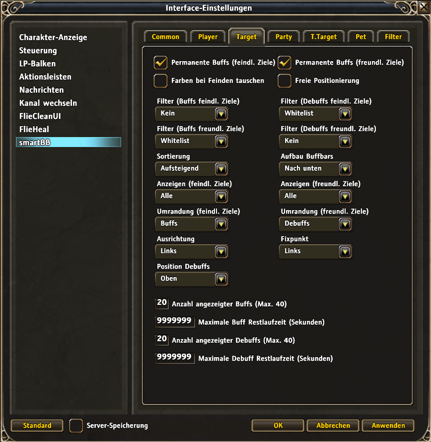 smartBB config frame 2