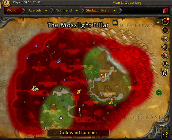 Coldwind Lumber as seen on the Worldmap
