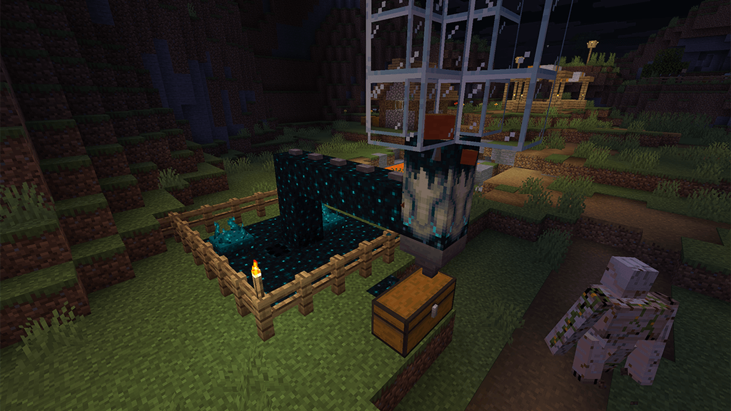 Try to combine a Sculk Jaw with a Concentrated Sculk in your mob farm.