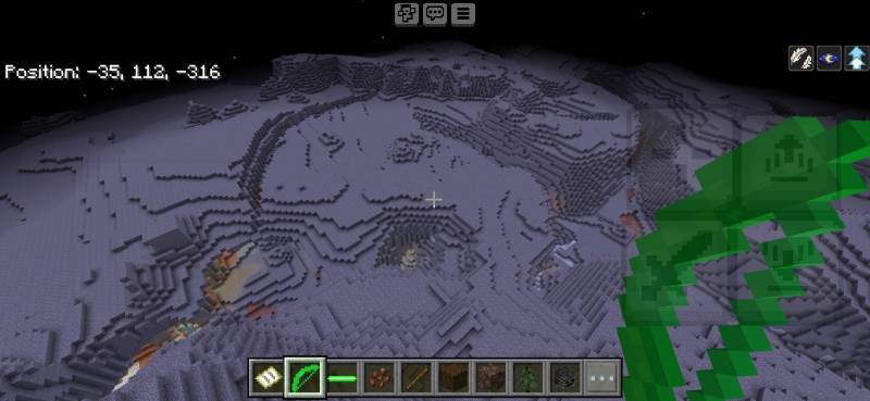 An aerial view of the area