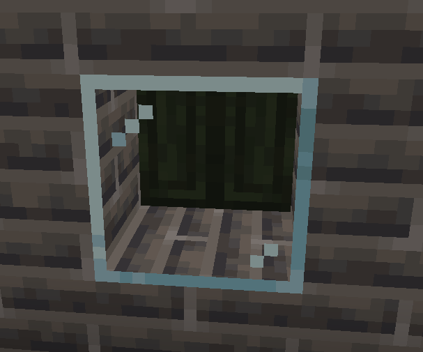 Shutters can be opened through transparent blocks like glass, fences, or iron bars!