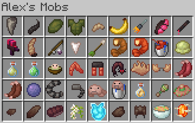 Some of Alex's Mobs current assets